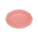 Estia Πιατελα Οβαλ Athénée Πορσελανινη Αναγλυφη 25cm Rose