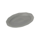 Estia Πιατελα Οβαλ Athénée Πορσελανινη Αναγλυφη 25cm  Grey