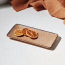 Estia Πιατελα Ορθογωνια Terra Πορσελανινη 21x10.5cm Salmon