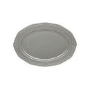 Estia Πιατελα Οβαλ Athénée Πορσελανινη Αναγλυφη 25cm  Grey