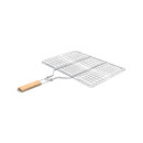 Σχαρα Ψησιματος Barbeque Μεταλλικη 49x30cm με Ξυλινη Λαβη