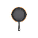 Estia Τηγανι Σερβιρισματος Iron Mantemenio 10cm με Βαση Bamboo