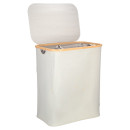 Estia Καλαθι Απλυτων Bamboo Essentials 144lt με Καπακι και 2 Mesh Bags 56x37x68cm Γκρι