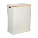 Estia Καλαθι Απλυτων Bamboo Essentials 144lt με Καπακι και 2 Mesh Bags 56x37x68cm Γκρι