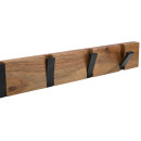 Estia Κρεμαστρα Τοιχου Ξυλινη 4 Θεσεων με Αναδιπλουμενους Γαντζους