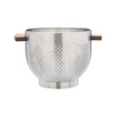 Estia Σουρωτηρι Allure Ζυμαρικων Ανοξειδωτο 22cm με Ξυλινες Λαβες