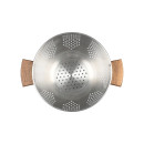 Estia Σουρωτηρι Allure Ζυμαρικων Ανοξειδωτο 22cm με Ξυλινες Λαβες