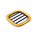 Estia Βαση Μαγειρικου Σκευους Bamboo Essentials Meταλλικη 17x17x1cm Μαυρο