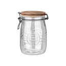 Estia Δοχειο Αποθηκευσης Allure Γυαλινο 1000ml με Κλιπ Καπακι