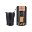 Estia Θερμος Coffee mug Save the Aegean 350ml Midnight Black