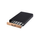 Estia Θηκη για Καψουλες Espresso Bamboo Essentials Μεταλλικη Συρταρωτη 60 Θεσεων Μαυρη