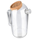 Estia Κανατα Γυαλινη 1800ml με Καπακι Φελλου