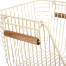 Estia Καλαθι Οργανωσης Allure Μεταλλικο 26.5x29.5x21.5cm Στοιβαζομενο Ivory