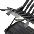 Estia Πιατοθηκη Αναδιπλουμενη Ανοξειδωτη 2 Επιπεδων 48x35.4x27.2cm Μαυρη