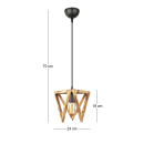 Φωτιστικό Οροφής Nexo Megapap e27 Ξύλινο Μονόφωτο Χρώμα Φυσικό 24x21x70εκ.