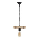 Φωτιστικό Οροφής Vero Megapap e27 Ξύλινο Μονόφωτο Χρώμα Φυσικό 25x8x65εκ.