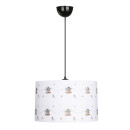 Φωτιστικό Οροφής Tale Megapap e27 Ύφασμα pvc Μονόφωτο Πολύχρωμο Ø33x70εκ.