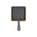 Estia Τηγανι Σερβιρισματος Iron Mantemenio 14cm με Βαση Bamboo