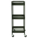 Estia  Τρολεϊ Αποθηκευσης Modus Μεταλλικο με 3 Ραφια Olive