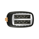 Estia Φρυγανιερα oak 2 Θεσεων 700w με 7 Επιπεδα Ψησιματος Μαυρη