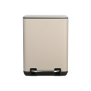 Estia Χαρτοδοχειο Μπανιου Cubic Soft Close 6lt Taupe