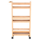 Estia Τρολευ Οργανωσης Βαμβοο Essentials 3 Επιπεδων 36x15x74cm