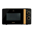 Estia Φουρνος Μικροκυματων oak 700w 20lt Μαυρο