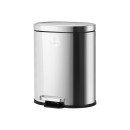 Estia Χαρτοδοχειο Μπανιου Ovoid Soft Close 6lt Ινοξ