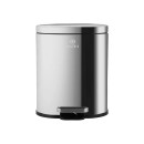 Estia Χαρτοδοχειο Μπανιου Ovoid Soft Close 6lt Ινοξ