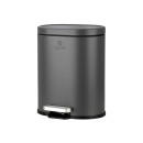 Estia Χαρτοδοχειο Μπανιου Ovoid Soft Close 6lt Γκρι