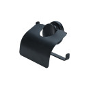 Estia Χαρτοθηκη Μεταλλικη με Βεντουζα Μαυρη