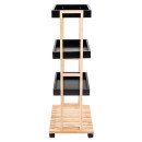 Estia Τρολεϊ Αποθηκευσης Bamboo Essentials 4 Επιπεδων 40x30x88cm Μαυρο