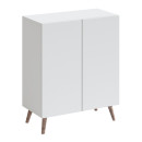 Παπουτσοθήκη Luce Megapap Χρώμα Λευκό 70x35x85εκ.