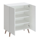 Παπουτσοθήκη Luce Megapap Χρώμα Λευκό 70x35x85εκ.