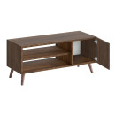 Έπιπλο Τηλεόρασης Parma Megapap Χρώμα Καρυδί 90x30x40εκ.