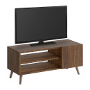 Έπιπλο Τηλεόρασης Parma Megapap Χρώμα Καρυδί 90x30x40εκ.