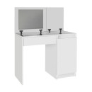 Τουαλέτα με Καθρέπτη Huma Megapap Χρώμα Λευκό 90x45x118,2εκ.
