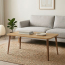 Τραπεζάκι Σαλονιού Plane Megapap Χρώμα Sapphire oak 90x55x41εκ.