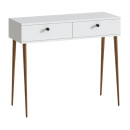 Κονσόλα Alis Megapap Χρώμα Λευκό 110x29x88εκ.