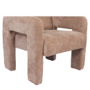 Πολυθρόνα ArteLibre VELORA Μπεζ Ύφασμα/Ξύλο 75x68x69cm