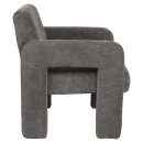 Πολυθρόνα ArteLibre VELORA Γκρι Ανοιχτό Ύφασμα/Ξύλο 75x68x69cm