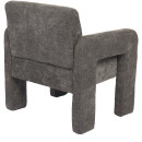 Πολυθρόνα ArteLibre VELORA Γκρι Ανοιχτό Ύφασμα/Ξύλο 75x68x69cm