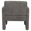 Πολυθρόνα ArteLibre VELORA Γκρι Ανοιχτό Ύφασμα/Ξύλο 75x68x69cm