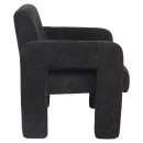 Πολυθρόνα ArteLibre VELORA Γκρι Σκούρο Ύφασμα/Ξύλο 75x68x69cm