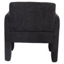 Πολυθρόνα ArteLibre VELORA Γκρι Σκούρο Ύφασμα/Ξύλο 75x68x69cm