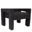 Πολυθρόνα ArteLibre VELORA Γκρι Σκούρο Ύφασμα/Ξύλο 75x68x69cm