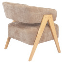 Πολυθρόνα ArteLibre BARTON Καφέ Ύφασμα/Ξύλο 74x67x66cm