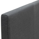 Κρεβάτι Flat Megapap Υφασμάτινο Χρώμα Ανθρακί 120x200εκ.