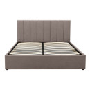 Κρεβάτι Renata Megapap Υφασμάτινο με Αποθηκευτικό Χώρο Χρώμα Μπεζ 150x200εκ.