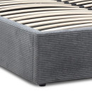 Κρεβάτι Velar Megapap Υφασμάτινο με Αποθηκευτικό Χώρο Χρώμα Γκρι 160x200εκ.